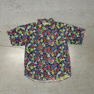 Y2K/90s Flowers Button Up Shirt